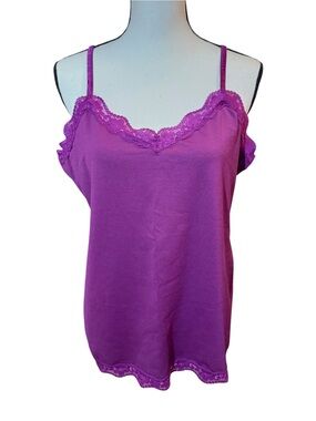 Fashion Bug Plum Stretch Camisole Tank Top, size XL, NWOT